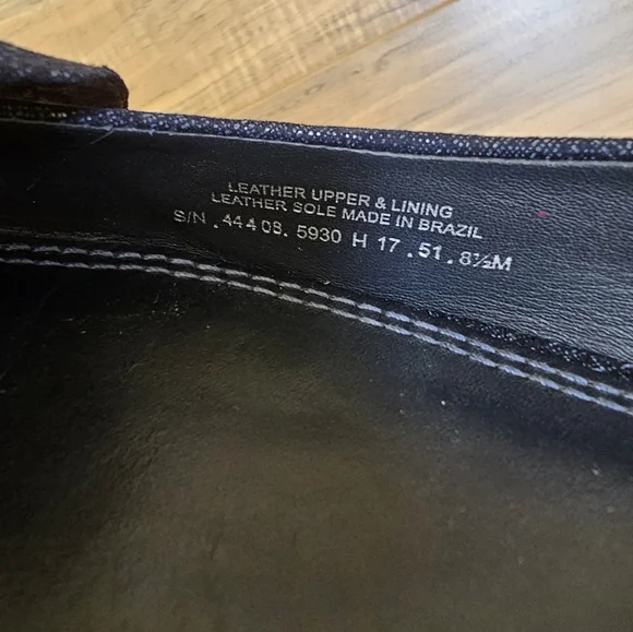 Tory Burch "Rosalind" Denim leather Pointed Toe Flats, size US 8.5 - Picture 12 of 17